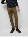 Marks & Spencer Strečové chino nohavice slim fit Marks & Spencer hnedé