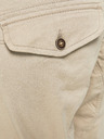 Jack & Jones Béžové pánske nohavice Jack & Jones Paul s vreckami