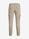 Jack & Jones Béžové pánske nohavice Jack & Jones Paul s vreckami