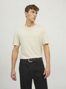 Jack & Jones Tmavohnedý pánsky opasok Jack & Jones Charry so vzorom