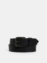 Jack & Jones Čierny kožený opasok Jack & Jones Victor