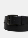 Jack & Jones Čierny kožený opasok Jack & Jones Victor