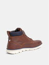 Jack & Jones Hnedé pánske kožené členkové topánky Jack & Jones Tubar