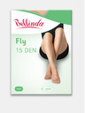 Bellinda Čierne dámske lesklé pančuchy Bellinda FLY PANTYHOSE 15 DEN