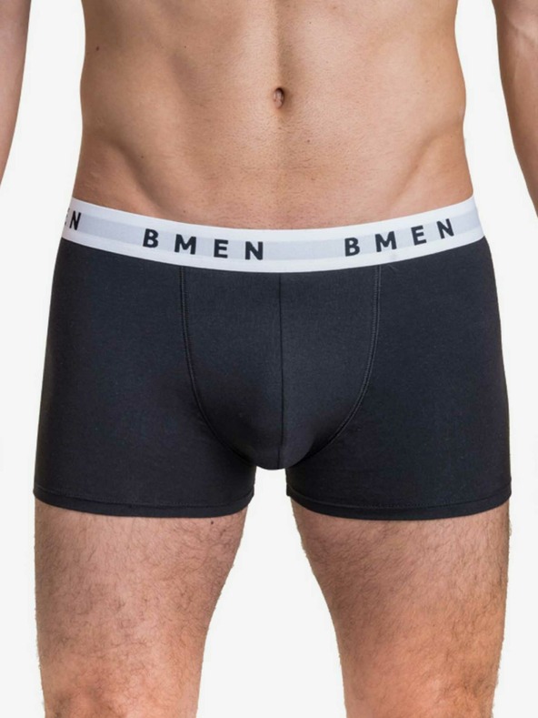Bellinda Čierne pánske boxerky Bellinda BOXER ORIGINALS