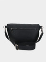 Elega Čierna dámska kožená crossbody kabelka ELEGA Festy