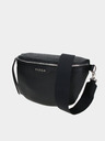 Elega Čierna dámska kožená crossbody kabelka ELEGA Festy