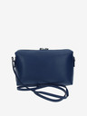 Elega Tmavomodrá dámska kožená crossbody kabelka ELEGA Hill