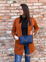 Elega Tmavomodrá dámska kožená crossbody kabelka ELEGA Hill