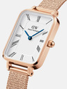 Daniel Wellington Ružovo-zlaté dámske hodinky Daniel Wellington zo sieťoviny Quadro Melrose