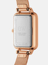 Daniel Wellington Ružovo-zlaté dámske hodinky Daniel Wellington zo sieťoviny Quadro Melrose