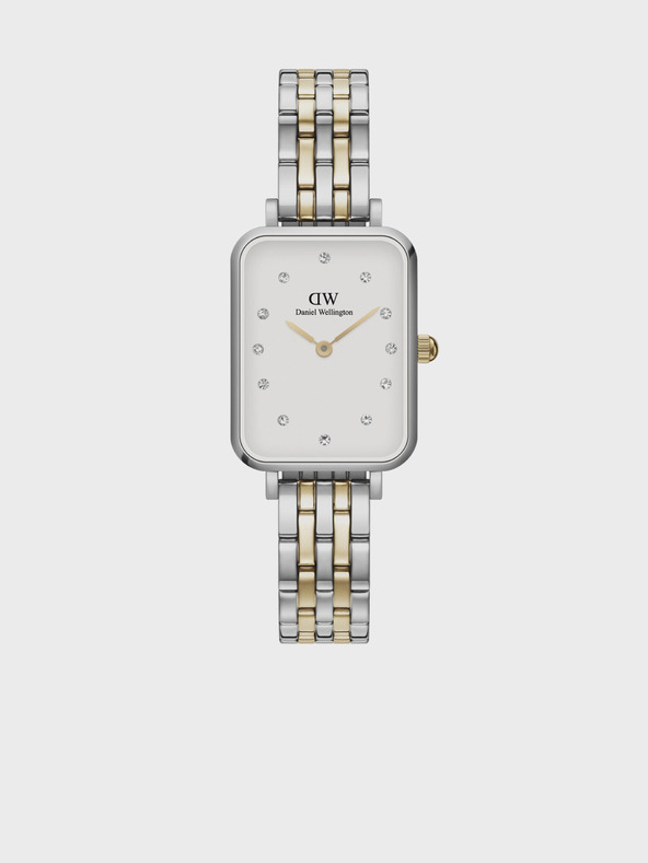 Daniel Wellington Dámske zlaté a strieborné hodinky Daniel Wellington Quadro Lumine