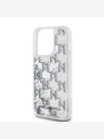 Karl Lagerfeld Zadný kryt Liquid Glitter Monogram Gradient pre iPhone 14 Pro Max White Karl Lagerfeld