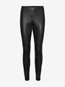 Vero Moda Čierne dámske kožené legíny skinny fit VERO MODA Gaya