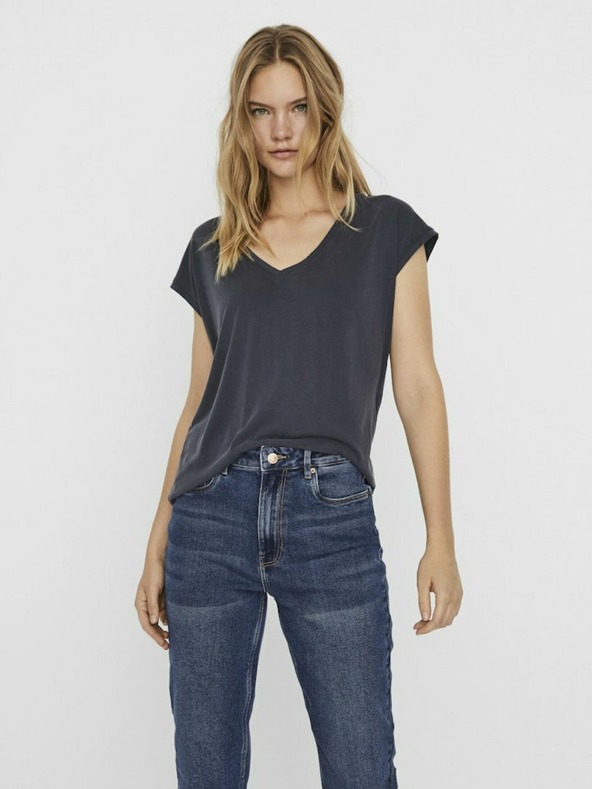Vero Moda Tmavomodré dámske tričko Vero Moda Filli