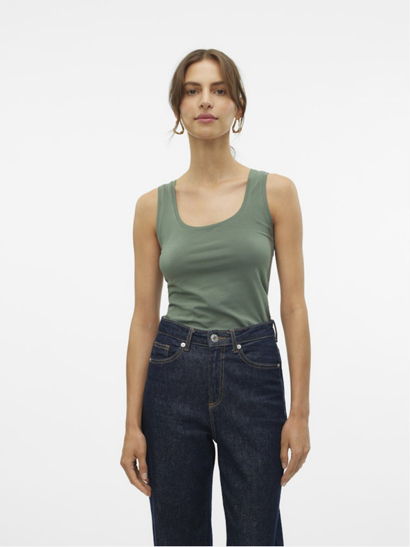 Vero Moda Zelené dámske tielko Vero Moda Lulu
