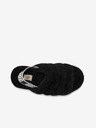 UGG Čierne dámske čižmy z ovčej kože UGG Fluff Yeah Slide