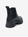 UGG Čierne dámske kožené topánky UGG Ashton Chelsea Boots