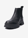 UGG Čierne dámske kožené topánky UGG Ashton Chelsea Boots