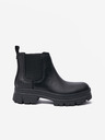 UGG Čierne dámske kožené topánky UGG Ashton Chelsea Boots