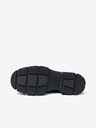 UGG Čierne dámske kožené topánky UGG Ashton Chelsea Boots