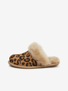 UGG Béžové dámske vzorované semišové domáce papuče UGG