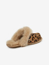 UGG Béžové dámske vzorované semišové domáce papuče UGG