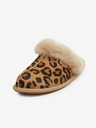UGG Béžové dámske vzorované semišové domáce papuče UGG
