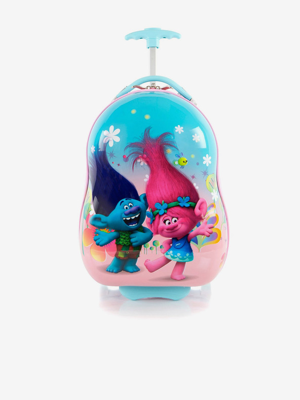 Heys Modrý kufor Heys Kids Trolls Turquoise