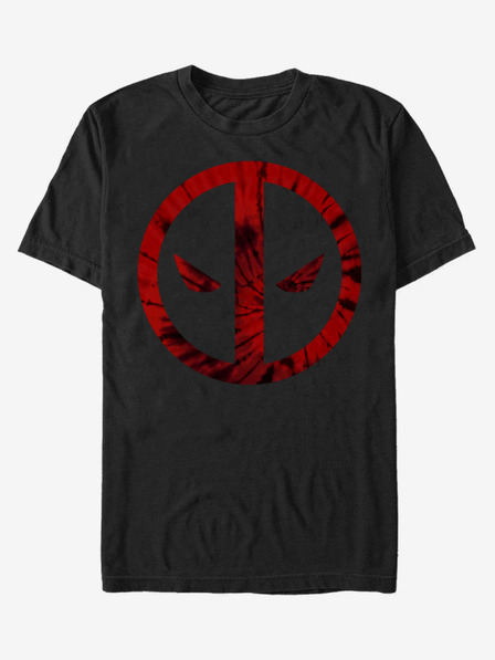ZOOT.Fan Čierne unisex tričko ZOOT.Fan Marvel Deadpool Tie-Dye
