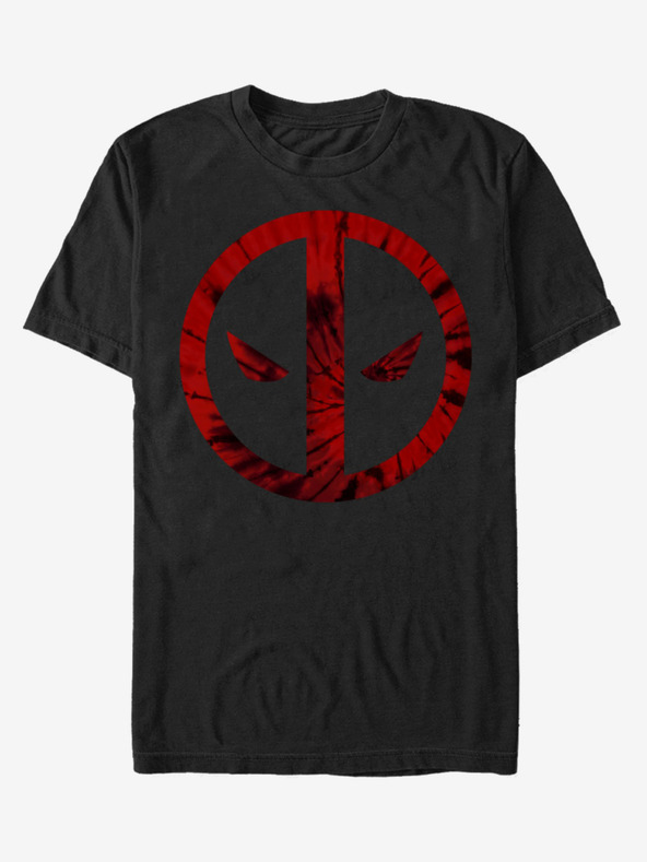 ZOOT.Fan Čierne unisex tričko ZOOT.Fan Marvel Deadpool Tie-Dye