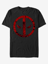 ZOOT.Fan Čierne unisex tričko ZOOT.Fan Marvel Deadpool Tie-Dye