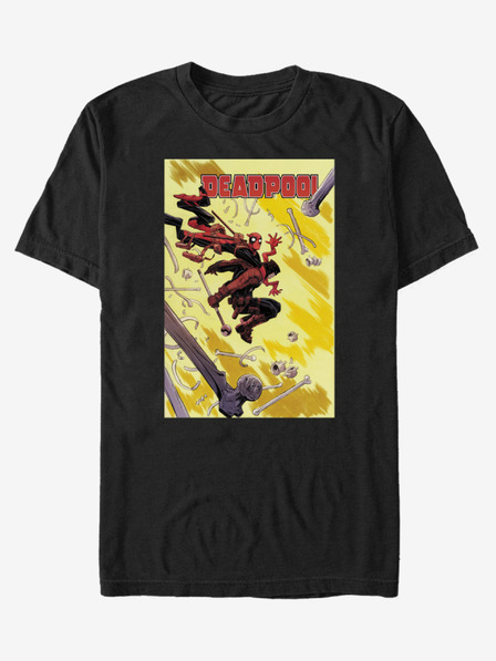 ZOOT.Fan Čierne pánske tričko ZOOT.Fan Marvel Deadpool