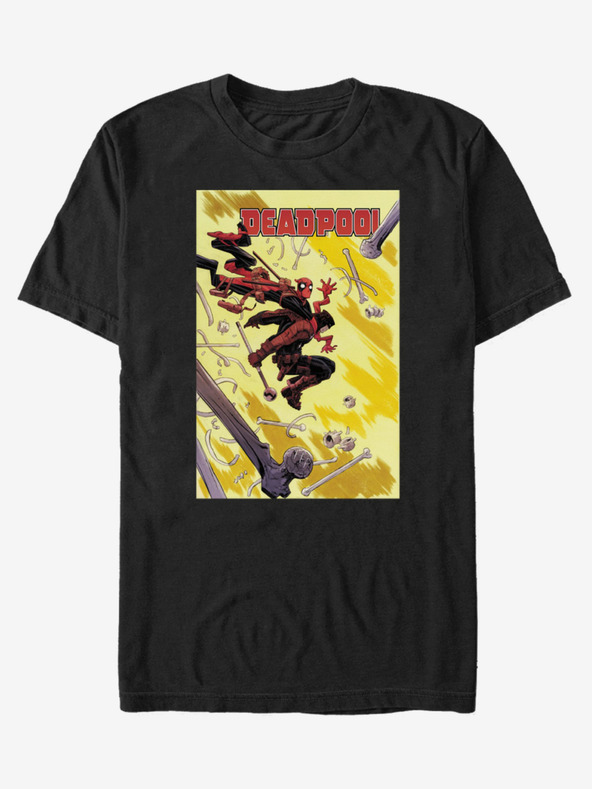 ZOOT.Fan Čierne pánske tričko ZOOT.Fan Marvel Deadpool