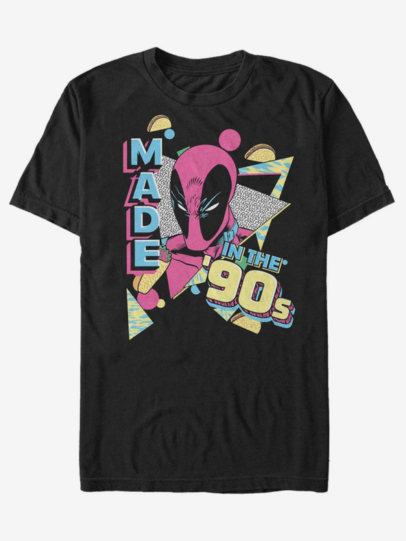ZOOT.Fan Čierne unisex tričko ZOOT.Fan Marvel Nineties Created