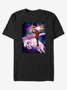 ZOOT.Fan Čierne unisex tričko ZOOT.Fan Marvel Taco Unicorn