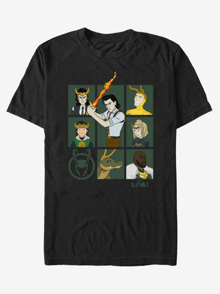 ZOOT.Fan Čierne unisex tričko ZOOT.Fan Marvel Team