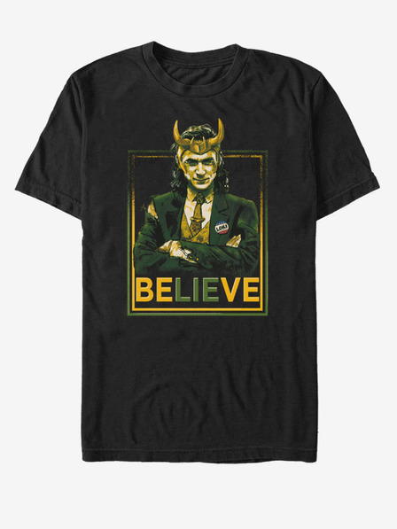 ZOOT.Fan Čierne unisex tričko ZOOT.Fan Marvel Politický motív