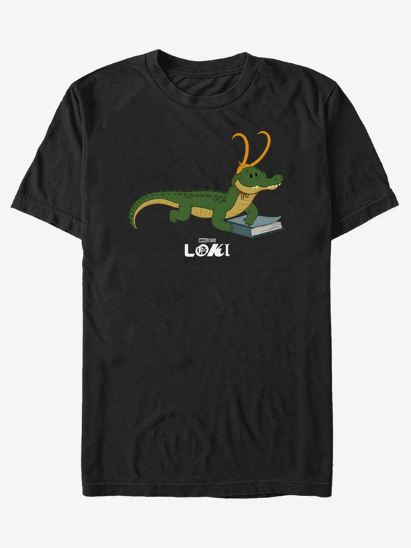 ZOOT.Fan Čierne unisex tričko ZOOT.Fan Marvel Gator Loki Hero