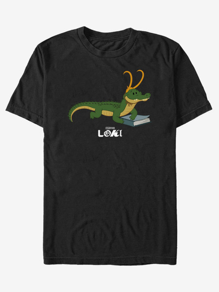 ZOOT.Fan Čierne unisex tričko ZOOT.Fan Marvel Gator Loki Hero