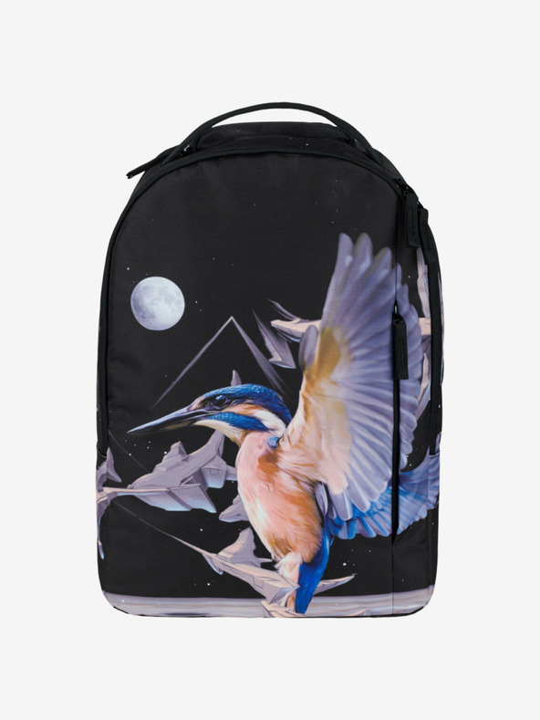 BAAGL  Čierny batoh Baagl eARTh - Kingfisher od Caer8th