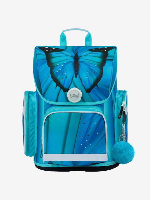 BAAGL  Modrý školský batoh Ergo Baagl Butterfly