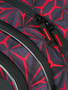 BAAGL  Čierny školský set - batoh, penál, taška Baagl Core Red Polygon