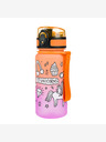 BAAGL  Oranžová tritanová fľaša na pitie gradient jednorožec, 350 ml Baagl
