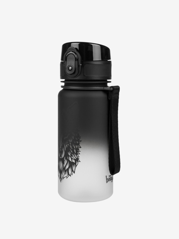 BAAGL  Čierna tritanová fľaša na pitie gradient vlk, 350 ml Baagl