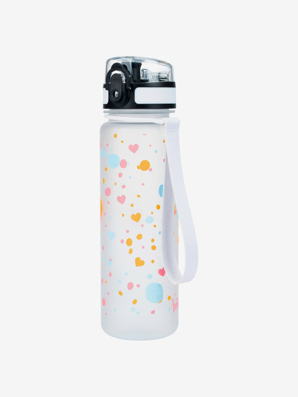 BAAGL  Biela tritanová fľaša na pitie pet, 500 ml Baagl