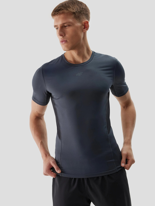 4F Pánske športové tričko slim fit z recyklovaných materiálov 4F