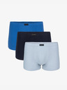 Atlantic 3-PACK Pánske boxerky ATLANTIC Blue/Navy/Grey