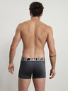 DIM Súprava troch športových boxeriek v sivej, modrej a čiernej farbe DIM SPORT MICROFIBRE BOXER 3x