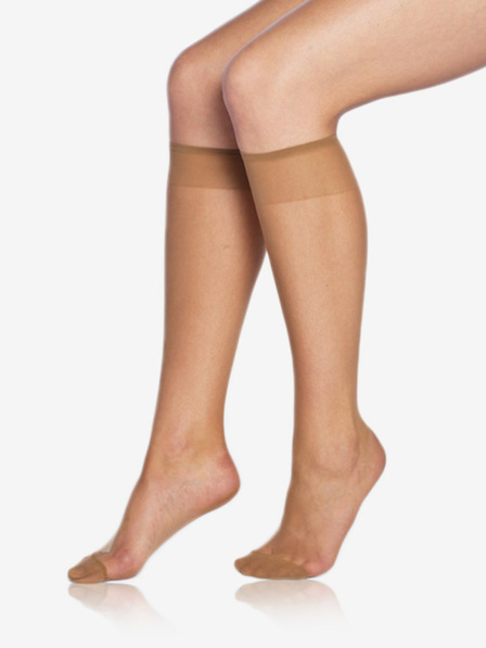 Bellinda Dámske hodvábne podkolienky Bellinda FLY KNEE HIGHS 15 DEN